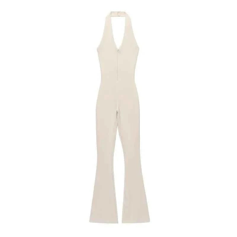 Langer Jumpsuit in Khaki - JWANOFFIZIELL