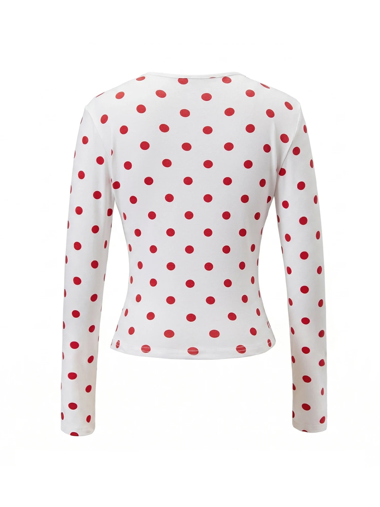 Punkte-Print Langarmshirt Slim Fit - JWANOFFIZIELL