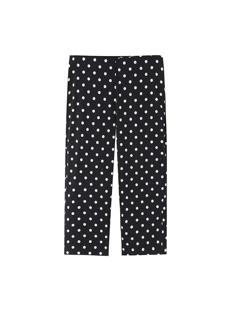 Punkte Culotte Hose in Schwarz - JWANOFFIZIELL