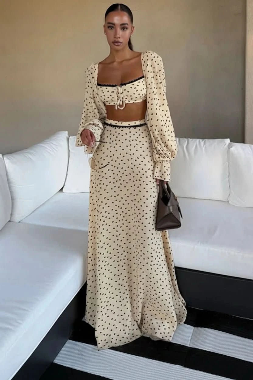 Gepunktetes Crop-Set - JWANOFFIZIELL