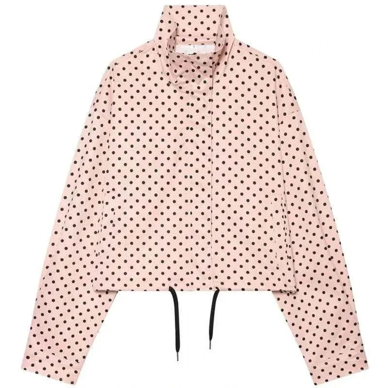 Polka Dot Bomber Jacke - JWANOFFIZIELL