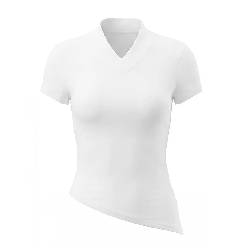 Basic V-Ausschnitt T-Shirt - JWANOFFIZIELL