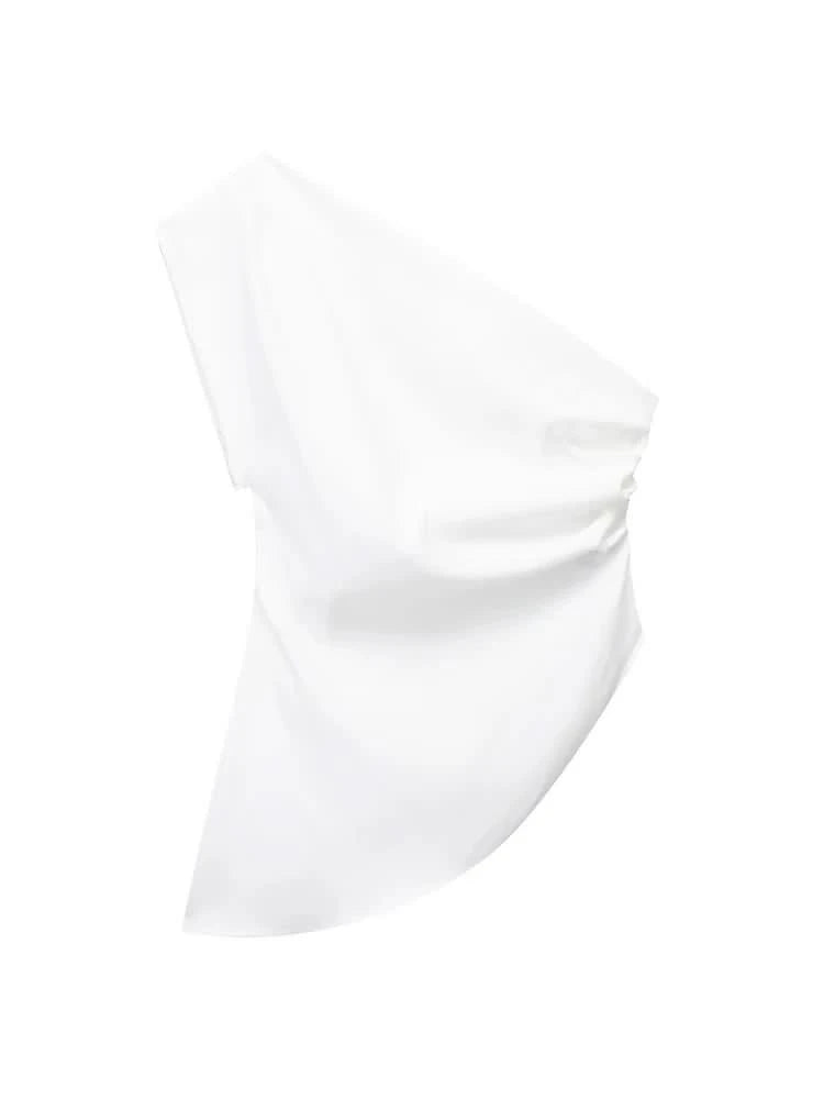 Asymmetrisches Off-Shoulder Top