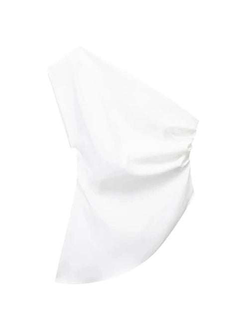 Asymmetrisches Off-Shoulder Top