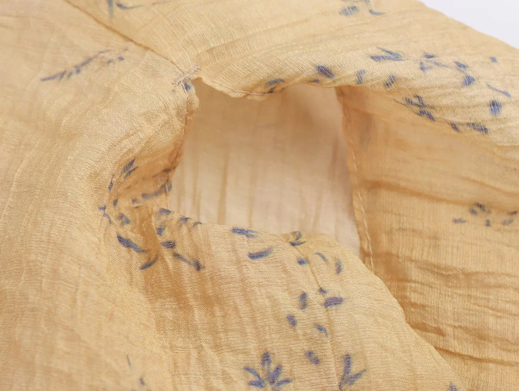 Boho Batik-Bluse mit V-Ausschnitt - JWANOFFIZIELL