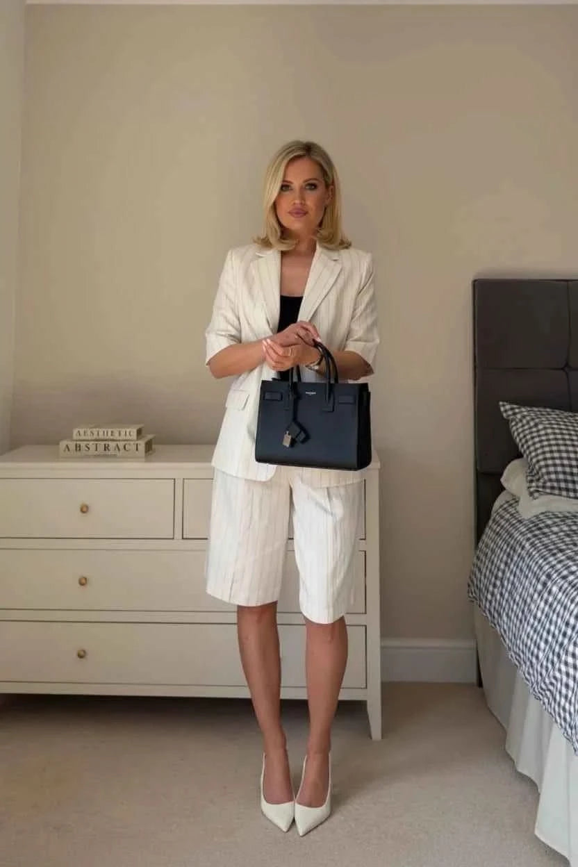 Blazer-Set Gestreift - JWANOFFIZIELL