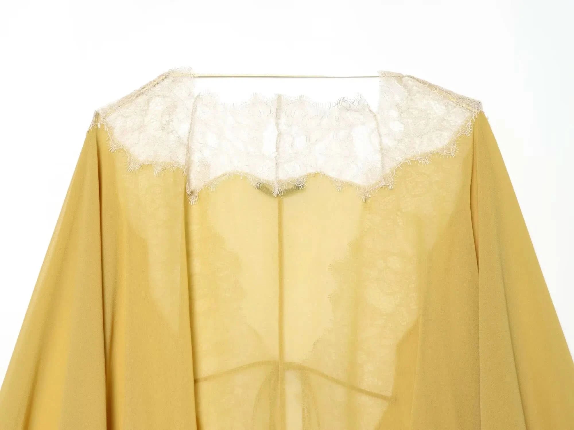 Spitzen Laternenärmel Bluse