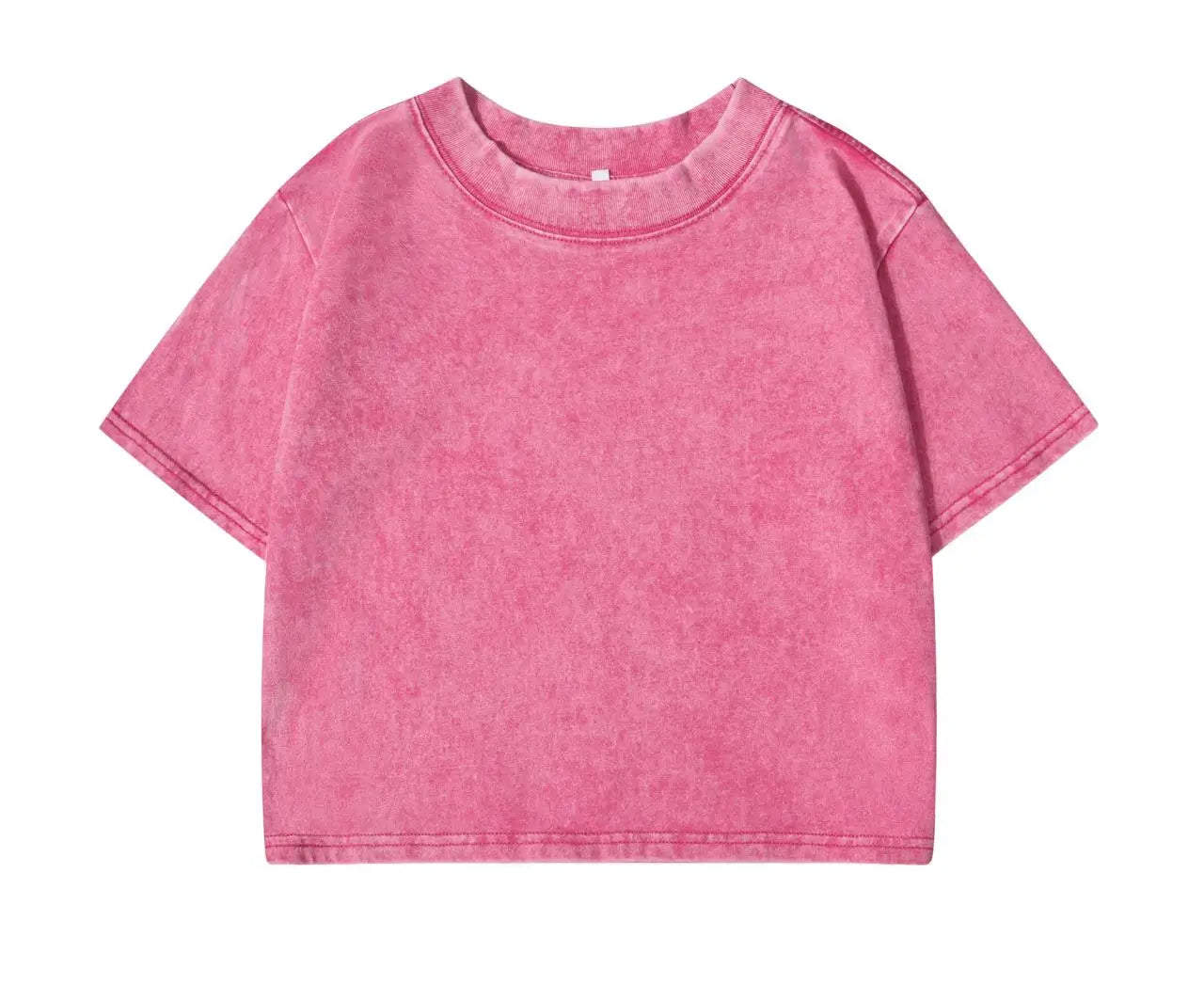 Washed Baumwoll Crop-Shirt Y2K - JWANOFFIZIELL