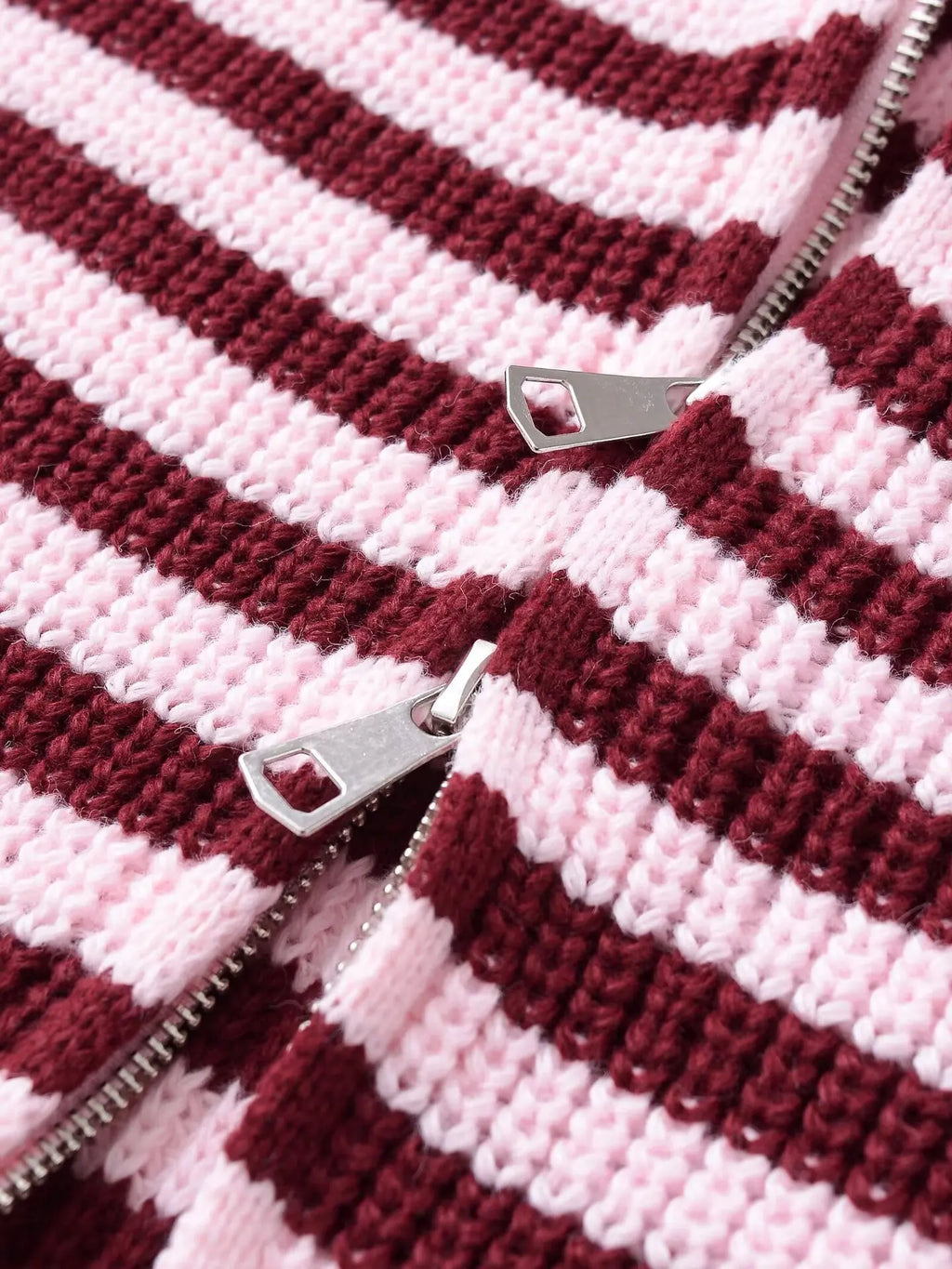 Strick-Cardigan Gestreift Rollkragen - JWANOFFIZIELL