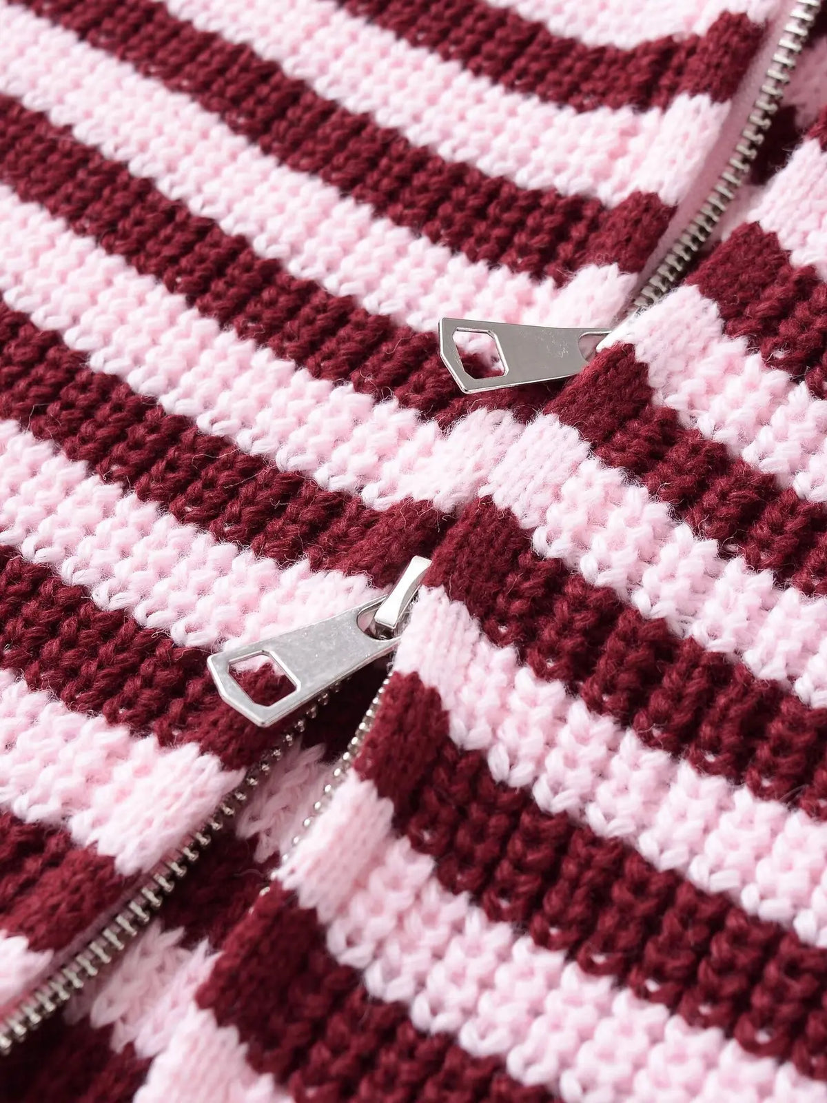 Strick-Cardigan Gestreift Rollkragen - JWANOFFIZIELL