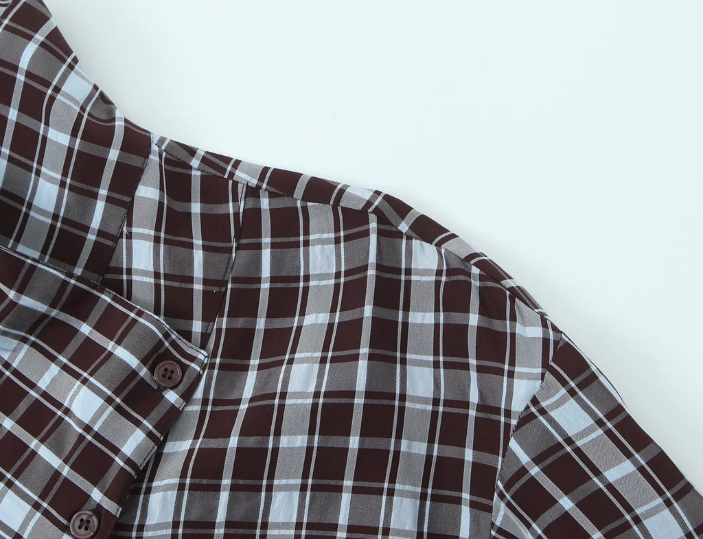 Bluse Kariert Locker - JWANOFFIZIELL