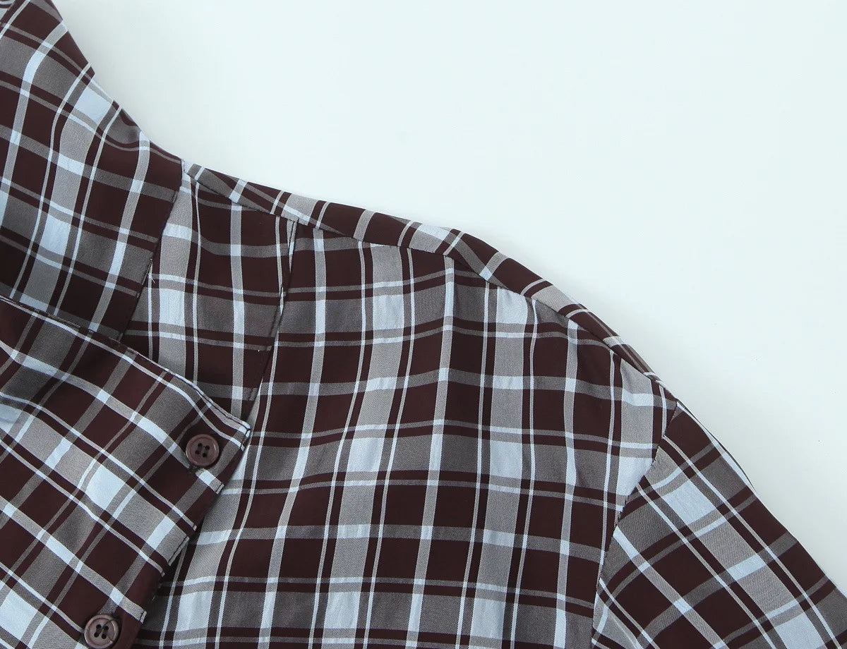 Bluse Kariert Locker - JWANOFFIZIELL