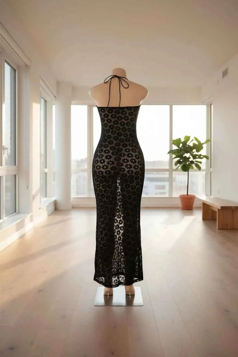 Neckholder Maxikleid