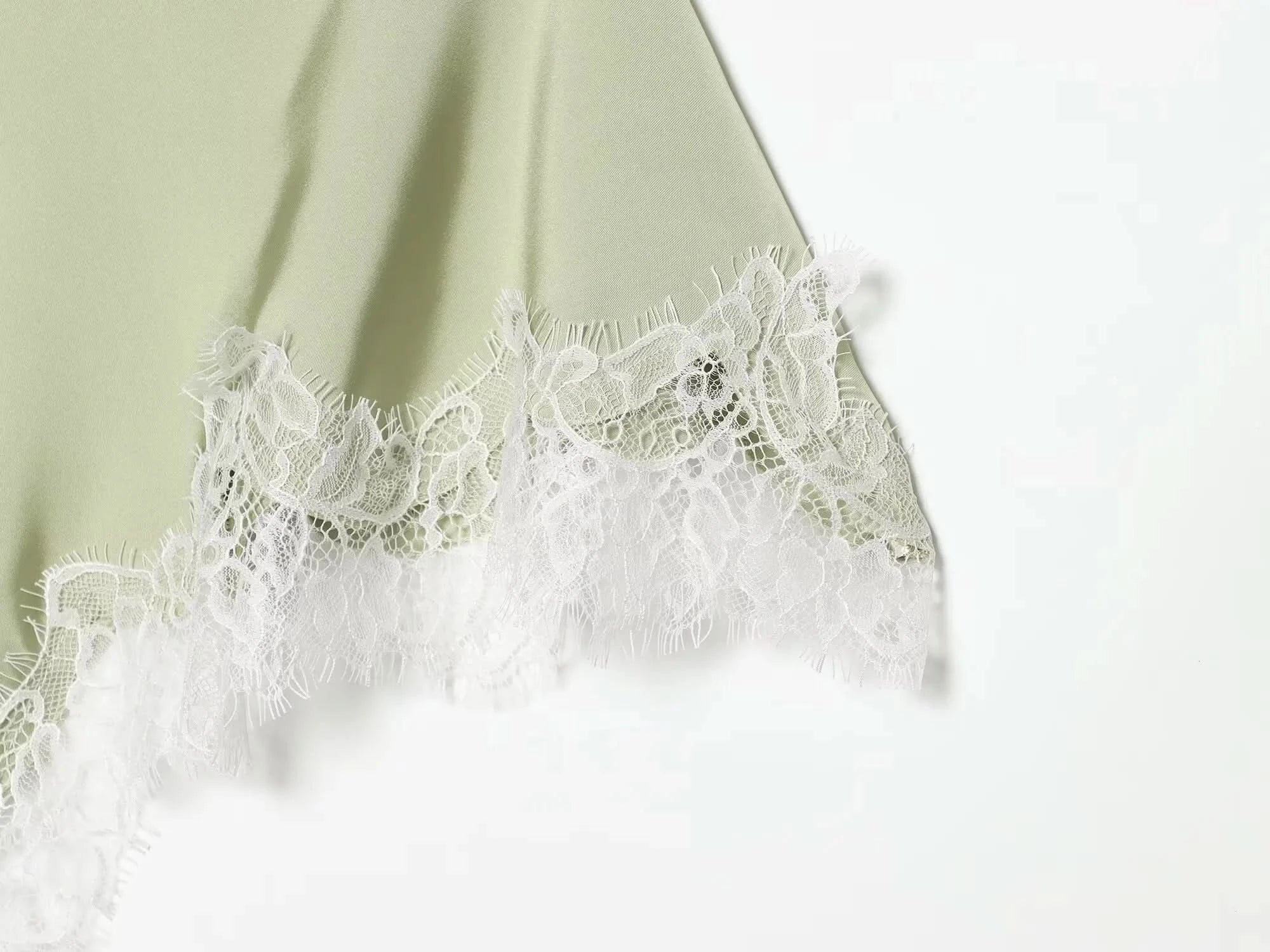 Spitzen Cape-Ärmel Kleid