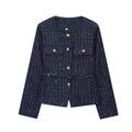 Pailletten-Jacke in Marineblau - JWANOFFIZIELL