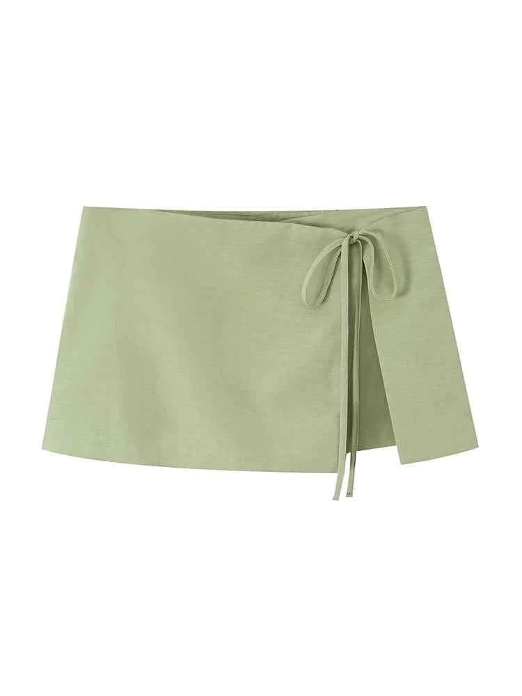 Rundhals Shorts Set