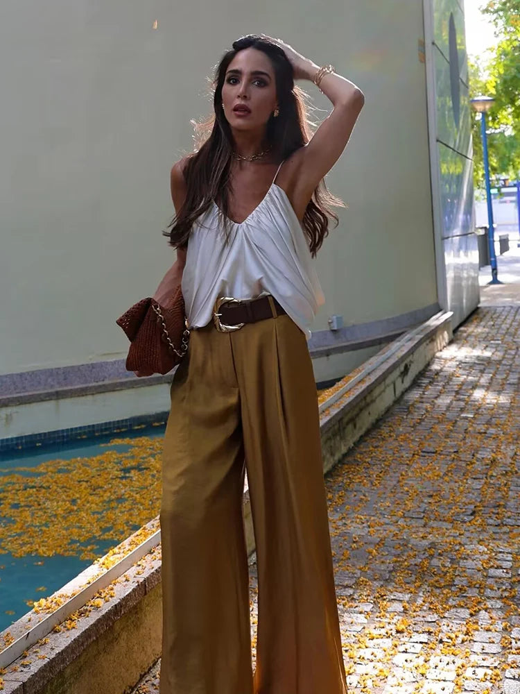 Satin Crop-Top Rückenfrei - JWANOFFIZIELL