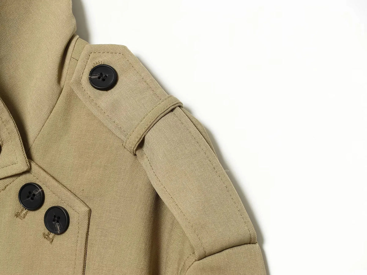 Trenchcoat Kurz mit Gürtel - JWANOFFIZIELL