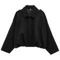 Bomber Jacke Wildleder in Schwarz - JWANOFFIZIELL
