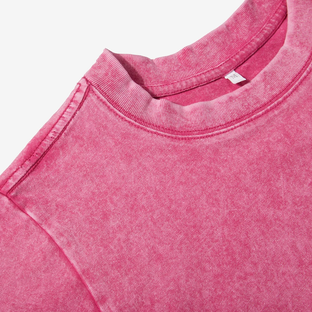 Washed Baumwoll Crop-Shirt Y2K - JWANOFFIZIELL