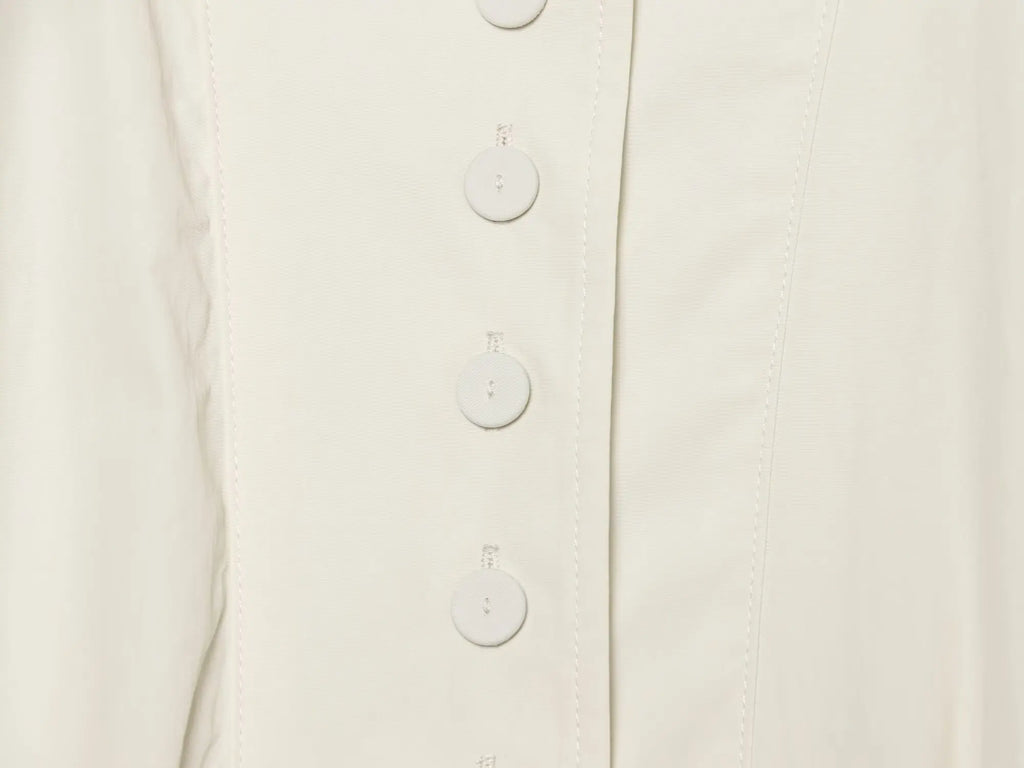 Cropped Jacke Stehkragen Elfenbein - JWANOFFIZIELL
