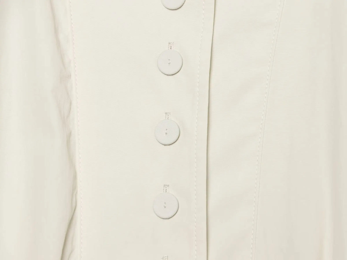Cropped Jacke Stehkragen Elfenbein - JWANOFFIZIELL